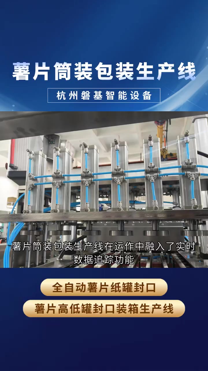 薯片筒装包装生产线:连续作业,保障产能稳定 薯片筒装包装生