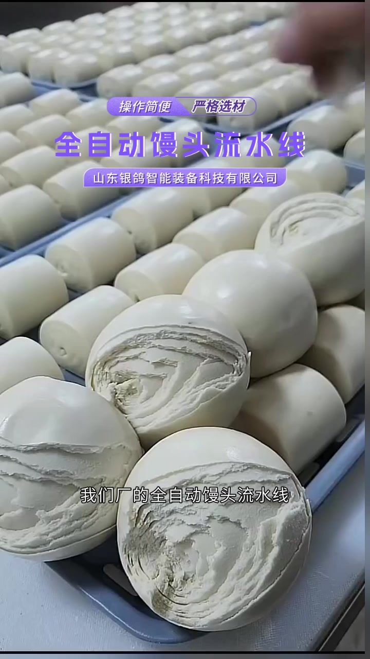 全自动馒头流水线维护简，日常检查就行 馒头机 馒头机多少