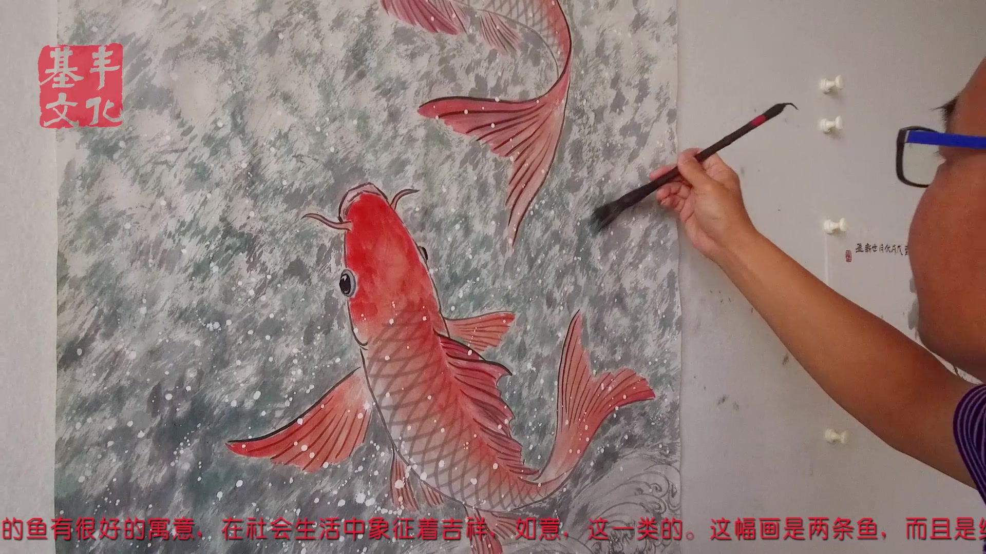 马世新老师创作国画界的“鸿运当头”活灵活现, 呼之欲出