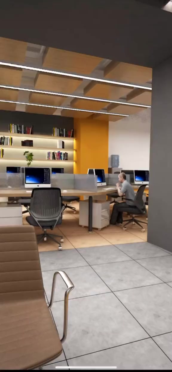 软件开发公司装修办公室设计方案效果图