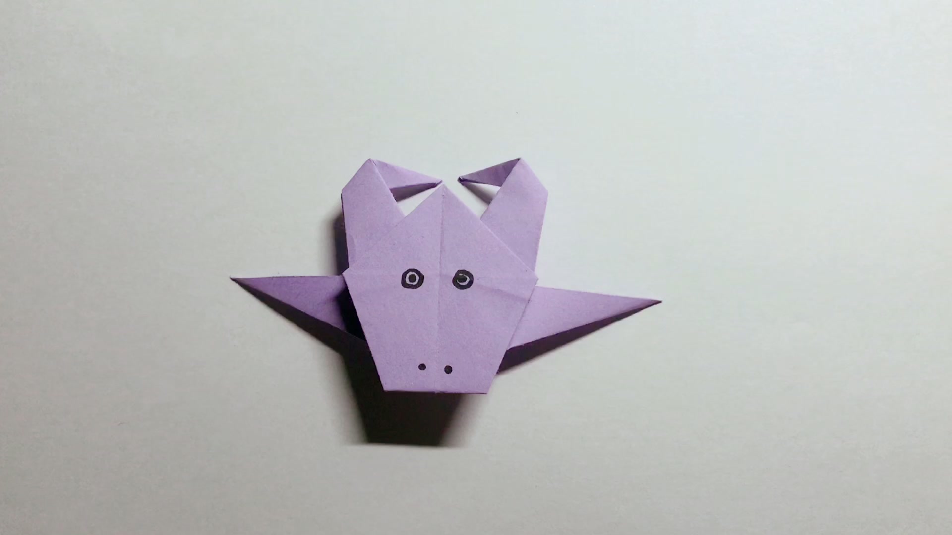 亲子手工折纸"牛"